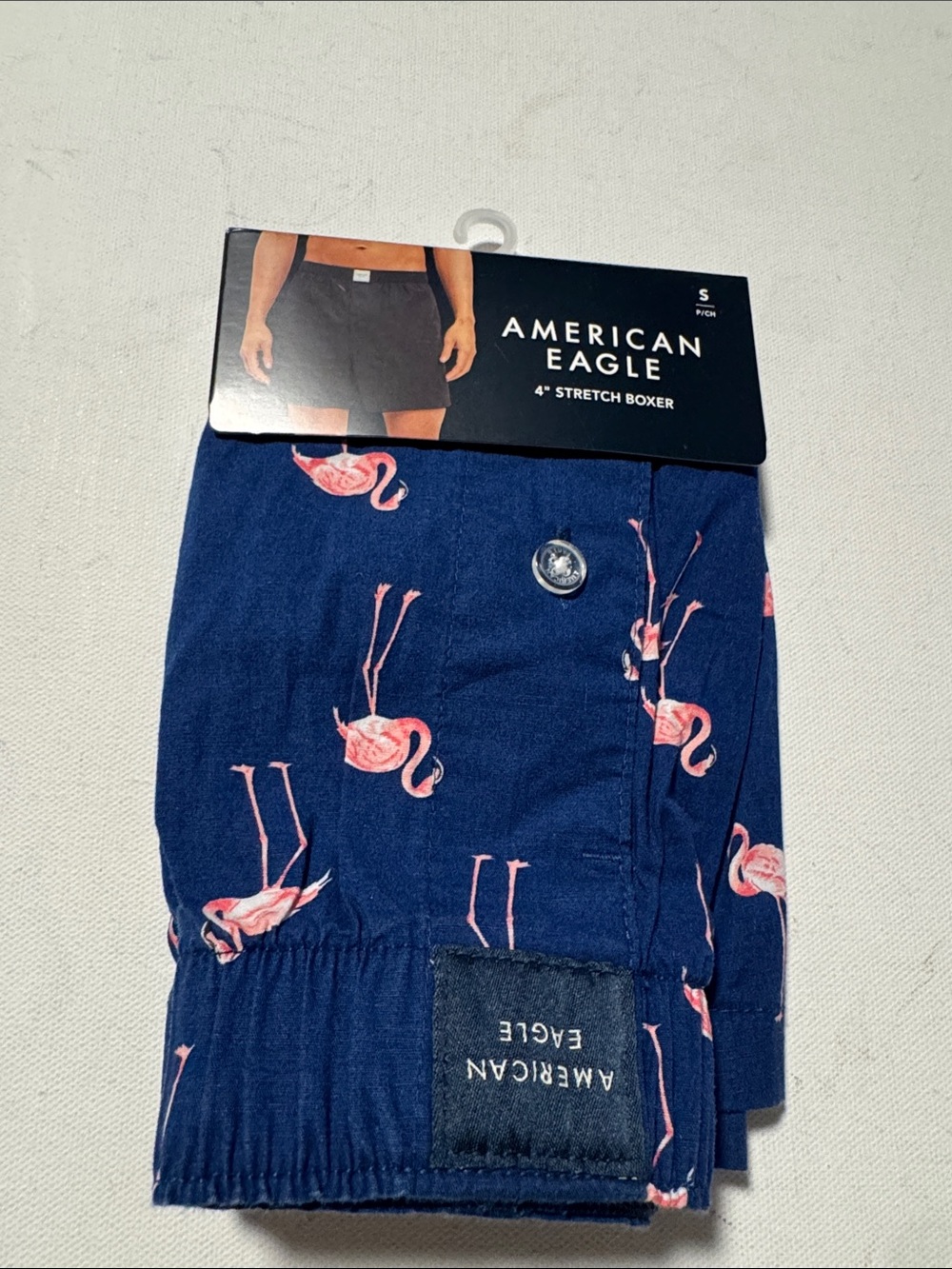 Pink Flamingo Boxers Mens Small American Eagle